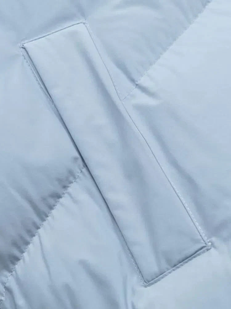 LIGHT BLUE PUFFER JACKET - WINTER PUFFER FOR COLD WEATHER