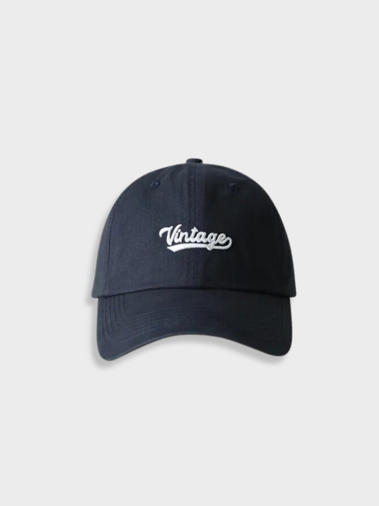 LIGHT BLUE VINTAGE CAP WITH VINTAGE EMBROIDERY