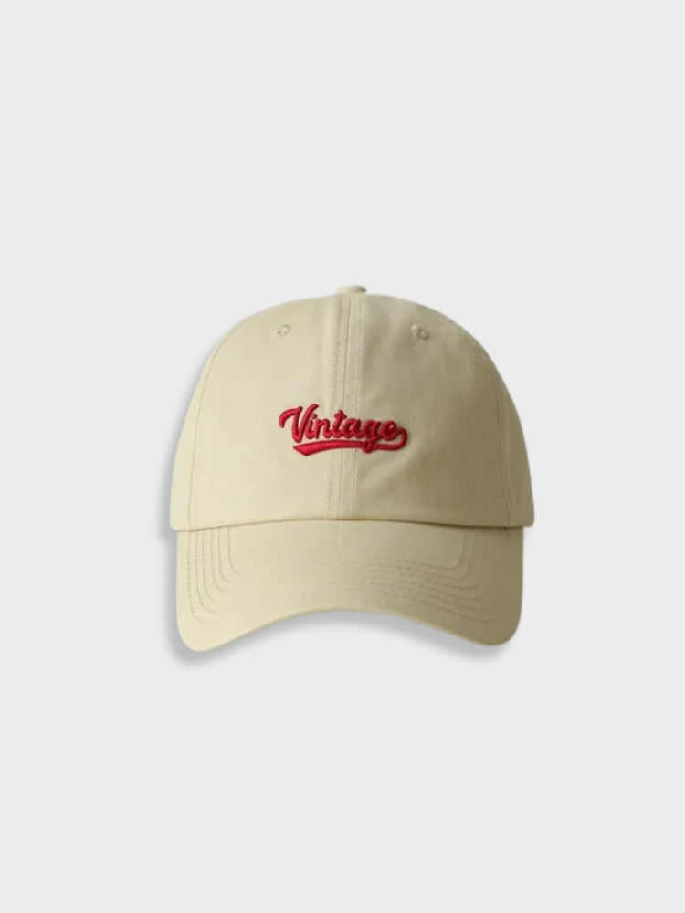 LIGHT BLUE VINTAGE CAP WITH VINTAGE EMBROIDERY