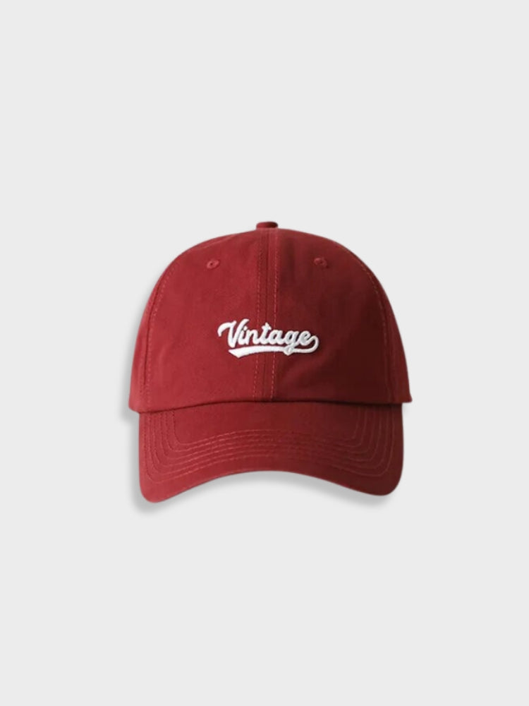 LIGHT BLUE VINTAGE CAP WITH VINTAGE EMBROIDERY
