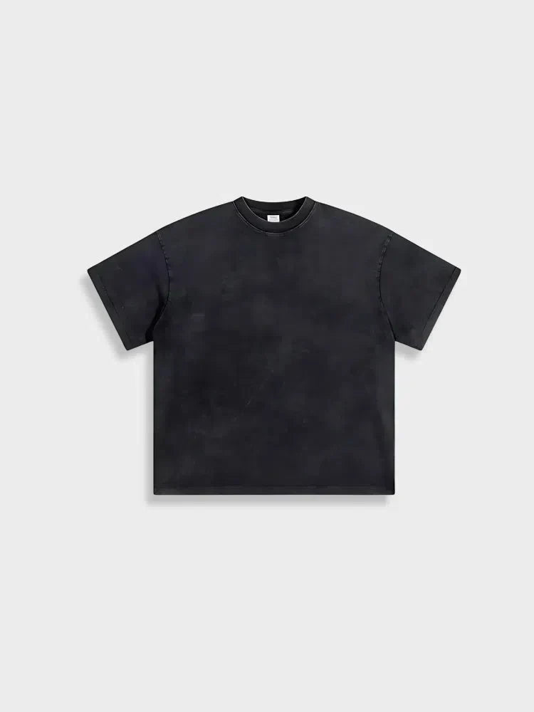 LIGHT WASHED TEE GREEN SHORT-SLEEVED T-SHIRT GSM LIGHT WASHED