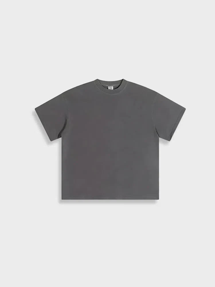 LIGHT WASHED TEE GREEN SHORT-SLEEVED T-SHIRT GSM LIGHT WASHED