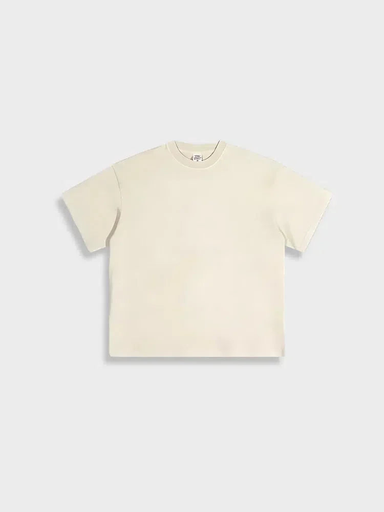 LIGHT WASHED TEE GREEN SHORT-SLEEVED T-SHIRT GSM LIGHT WASHED