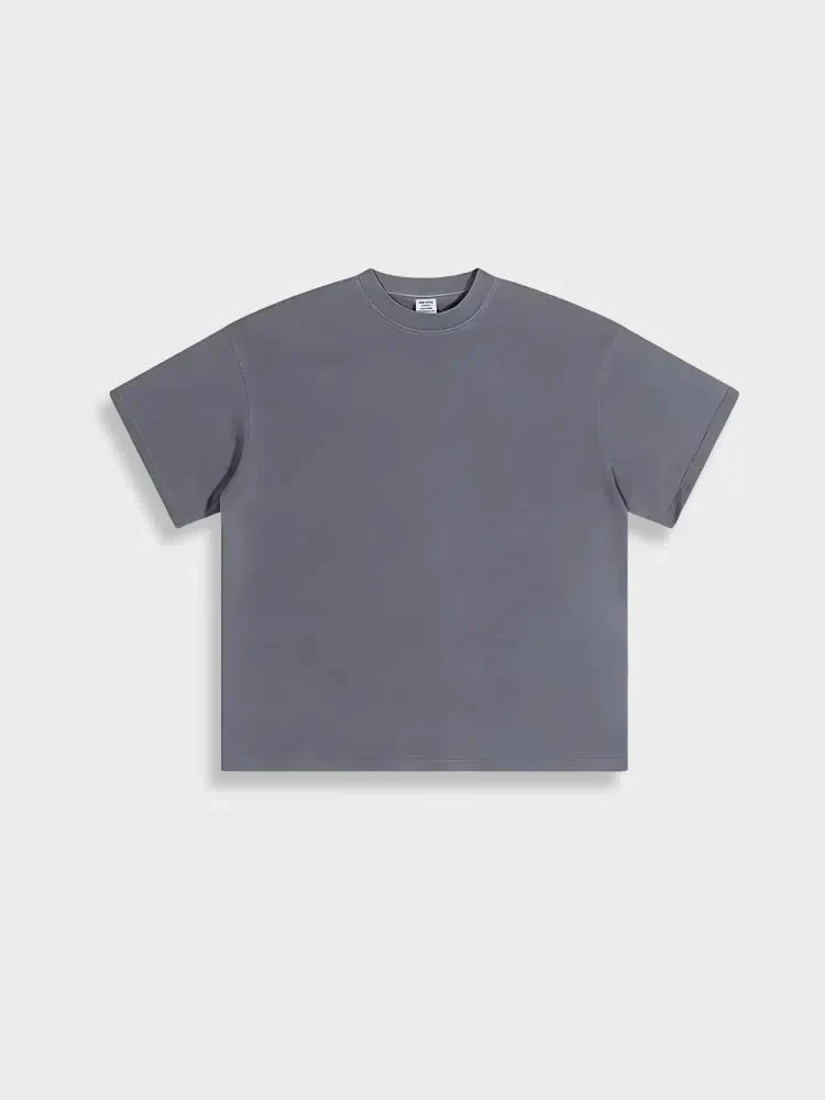 LIGHT WASHED TEE GREEN SHORT-SLEEVED T-SHIRT GSM LIGHT WASHED