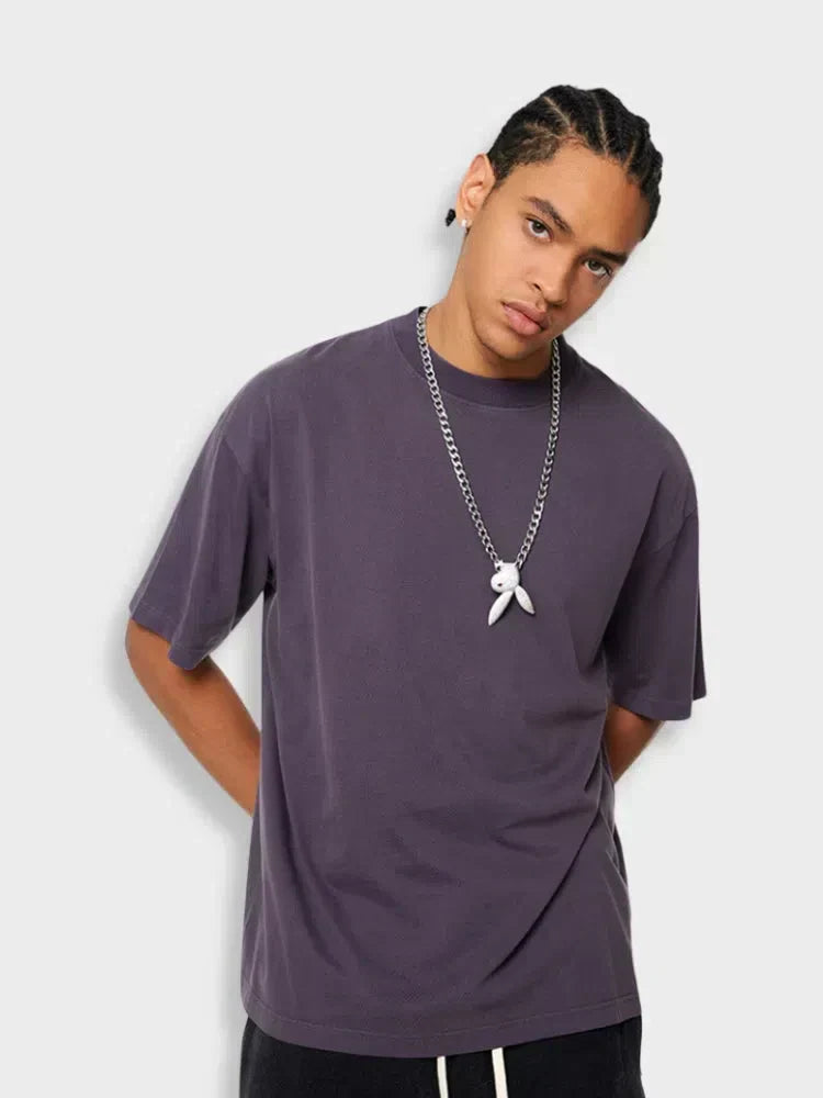 LIGHT WASHED TEE GREEN SHORT-SLEEVED T-SHIRT GSM LIGHT WASHED