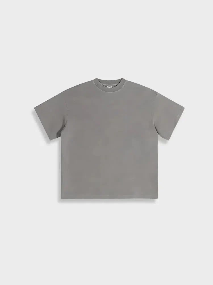 LIGHT WASHED TEE GREEN SHORT-SLEEVED T-SHIRT GSM LIGHT WASHED