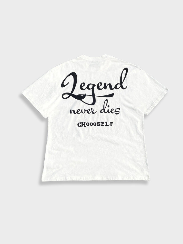 LIMITED EDITION WHITE T-SHIRT WITH MAMBA LEGENDS BASKETBALL PLAYERS