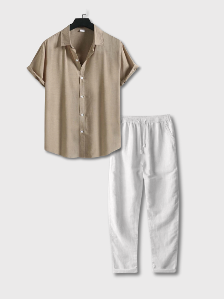LINEN SOMMER SET FOR CASUAL SUMMER OUTFIT