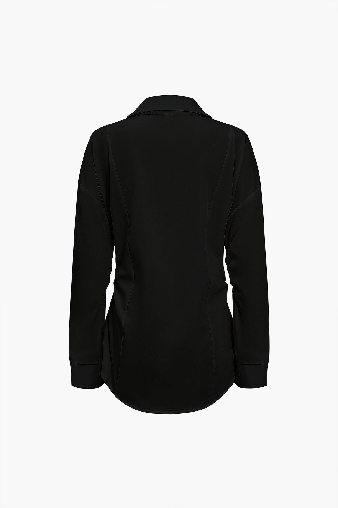 LONG SLEEVE SHIRT - WHITE COLLARED LONG SLEEVE SHIRT