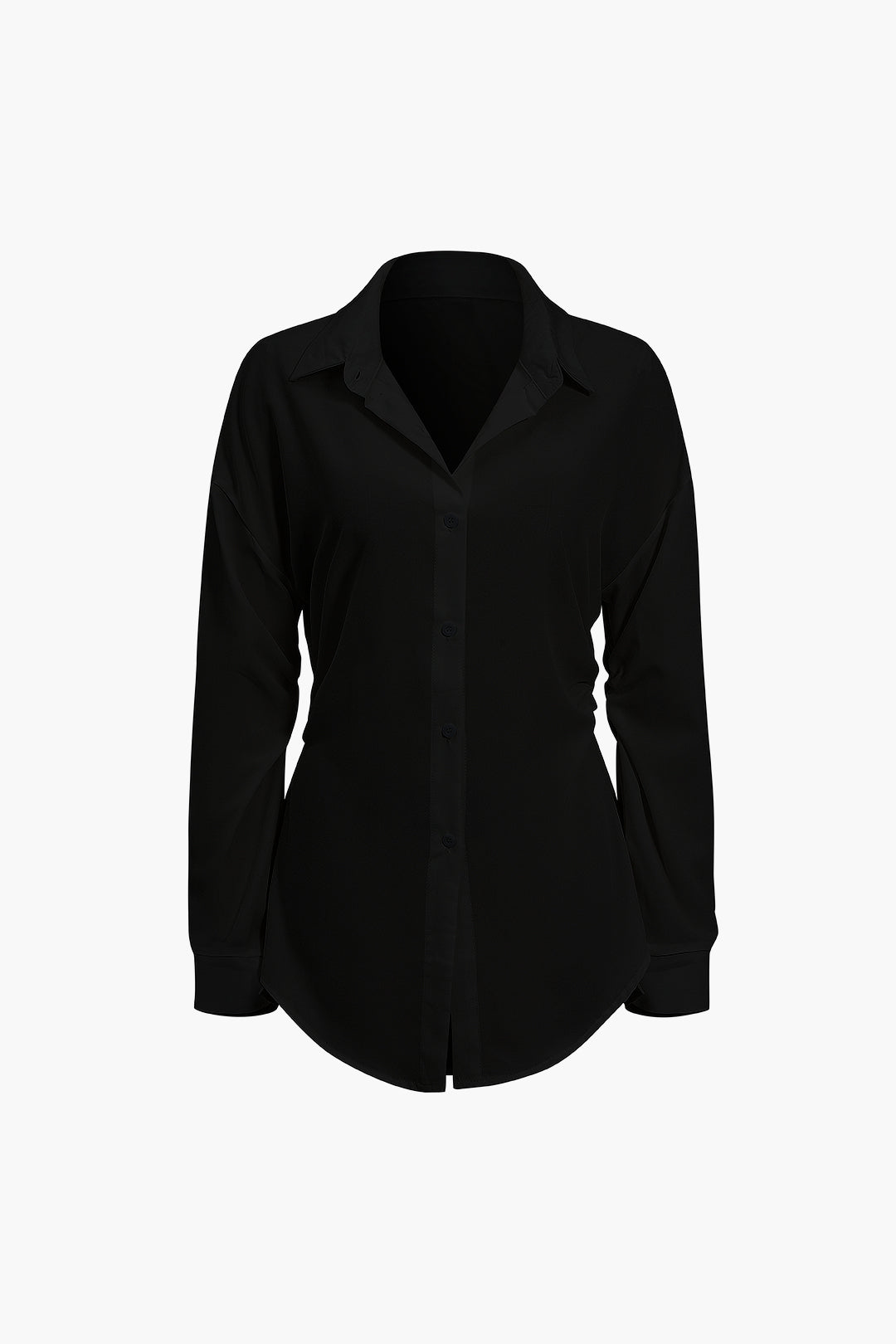 LONG SLEEVE SHIRT - WHITE COLLARED LONG SLEEVE SHIRT