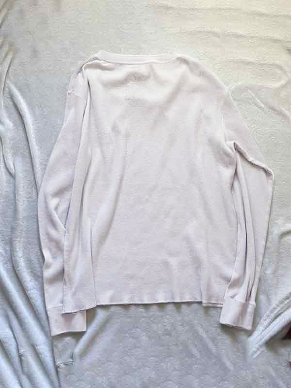 LONG-SLEEVED GRAPHIC THERMAL SHIRT WITH VINTAGE PRINT LOOSE FIT