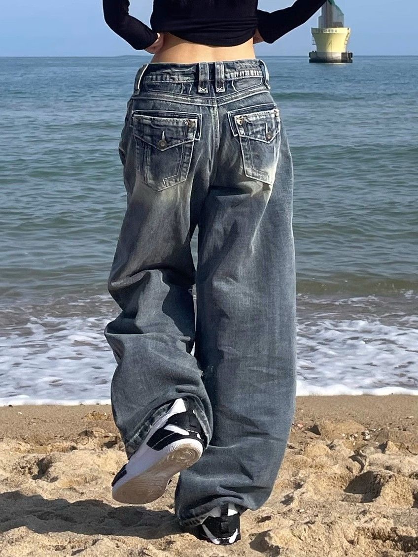 LOOSE FIT HIP HOP BAGGY DENIM JEANS