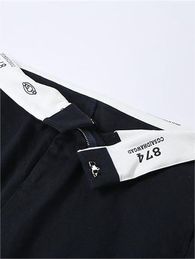 LOW-RISE PANTS Y2K SLIM FIT COTTON BLEND