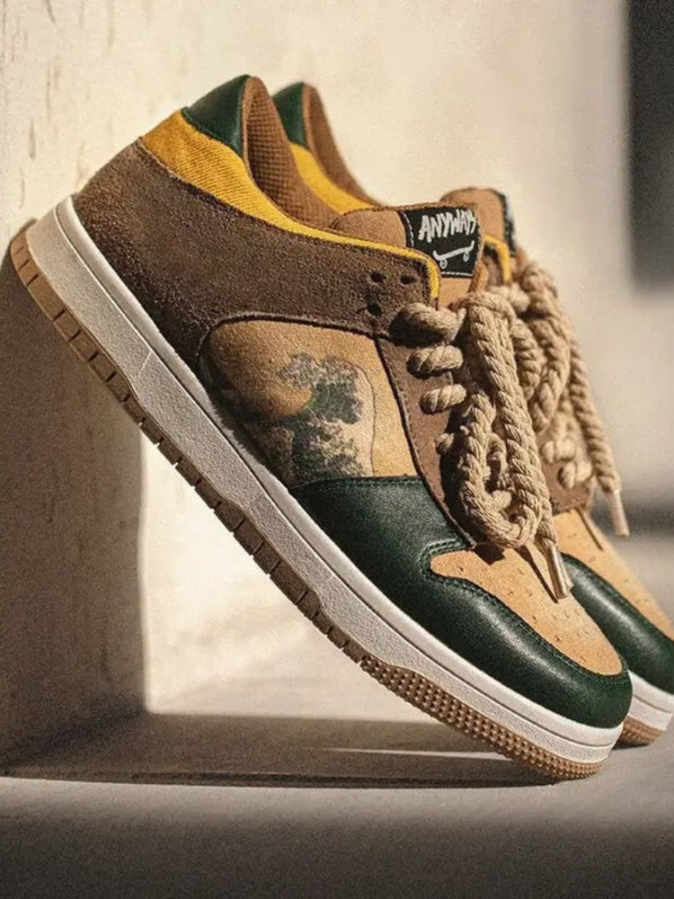 LOW-TOP SNEAKERS WAVE DESIGN KANAGAWA SNEAKERS