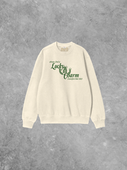 Underground Original Design: Find Your Lucky Charm, St. Patty's Boxy Cotton Sweatshirt