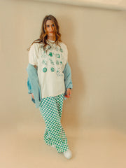 Underground Original Design: Lucky You, Collage Icon Boxy Cotton TShirt