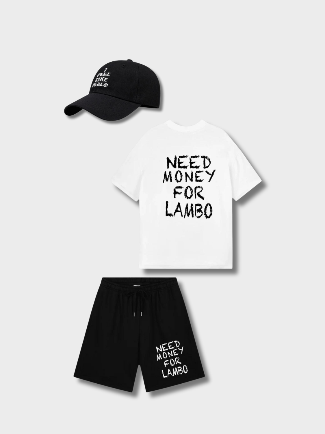 MATCHING HAT, T-SHIRT, AND SHORTS SET - VINTAGE CLUB SIZE CHART INCLUDED