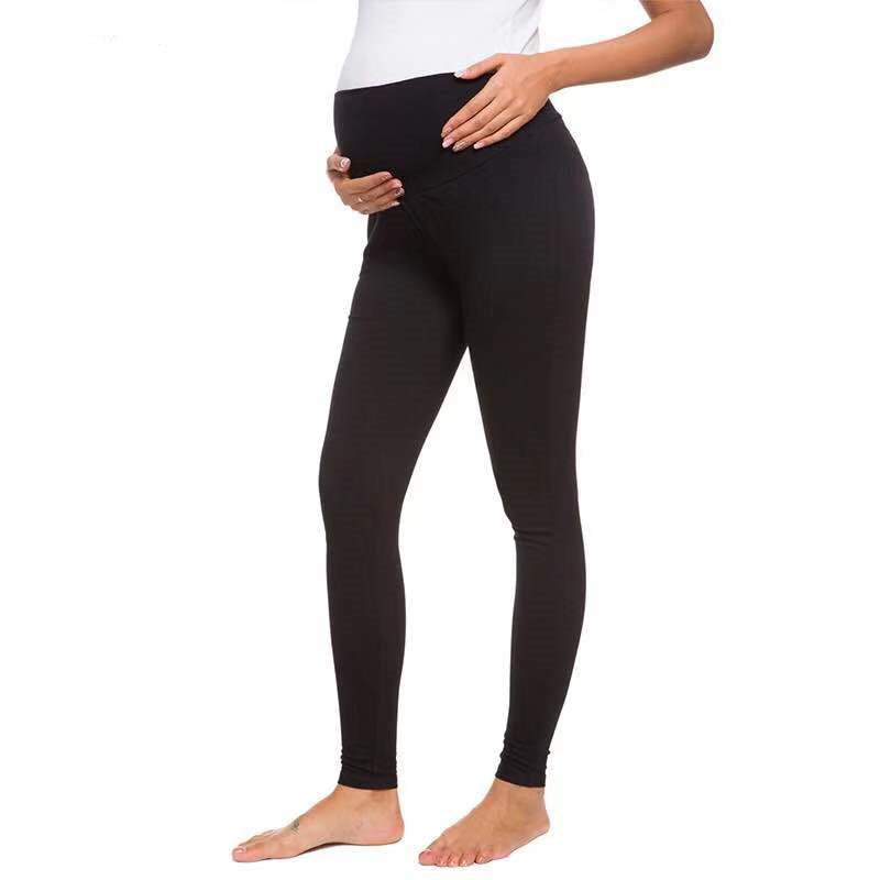Maternity Nursing Pants Hip Slim Bottoms - Black / S
