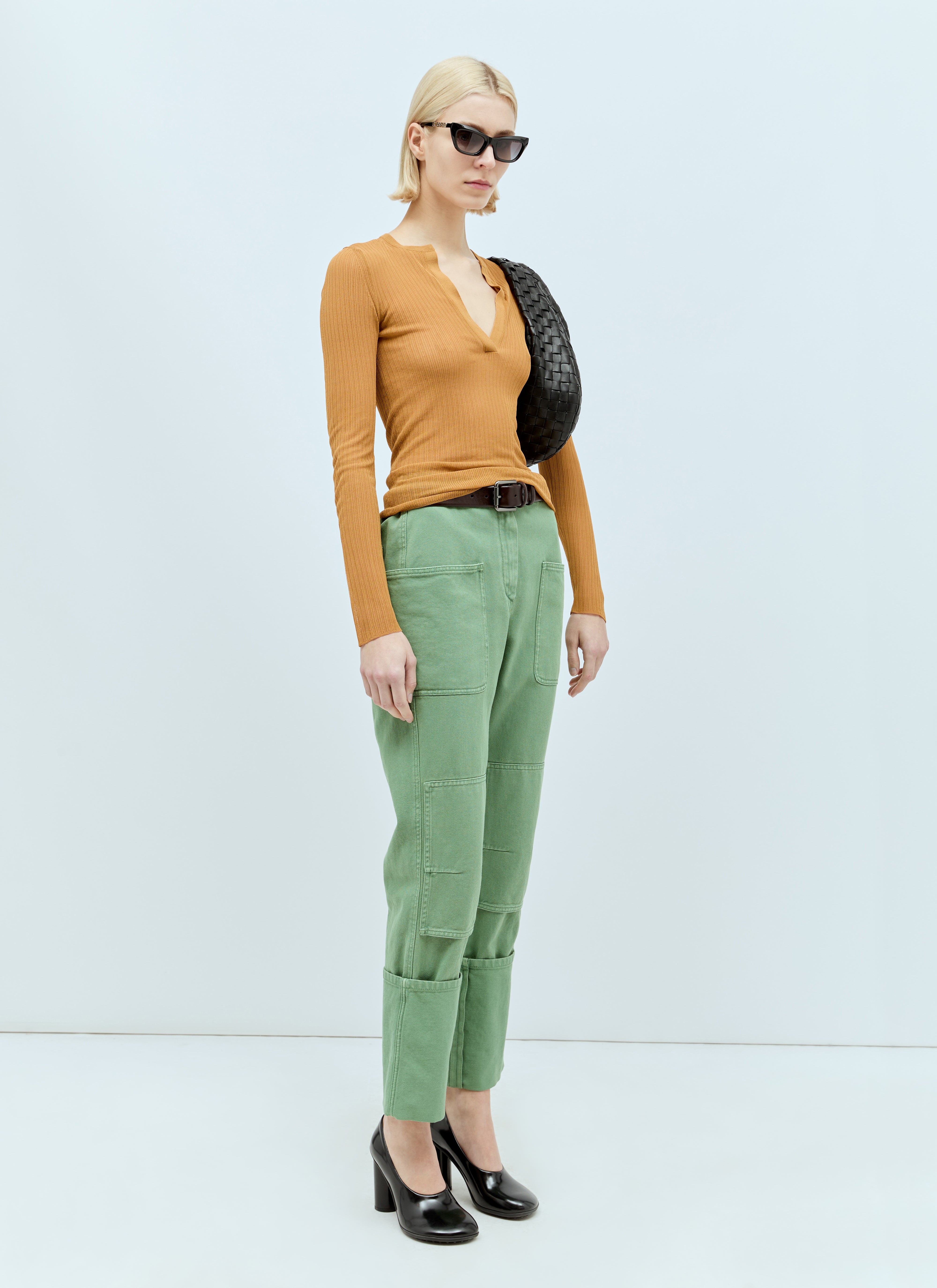 Max Mara Women Cotton Drill Pants