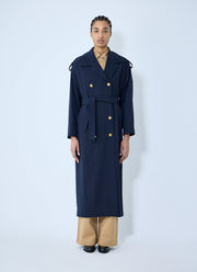 Max Mara Women Gabardine Wool Coat
