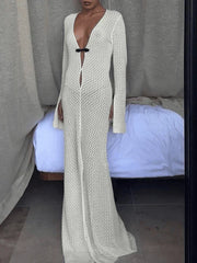 MAXI BEACH DRESS - STUNNING CROCHETED MAXI FOR EFFORTLESS ELEGANCE