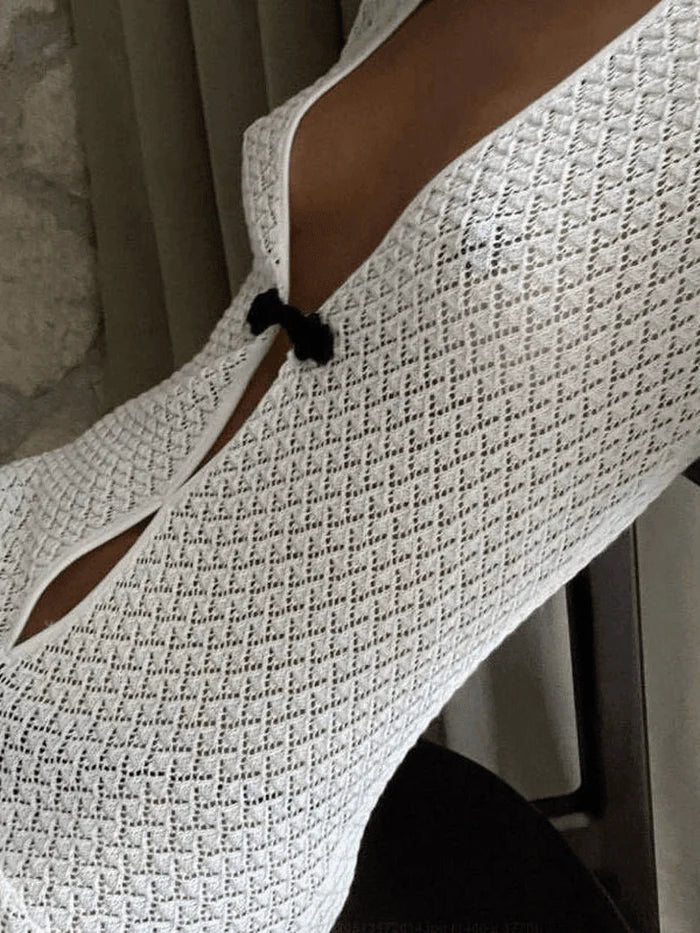 MAXI BEACH DRESS - STUNNING CROCHETED MAXI FOR EFFORTLESS ELEGANCE