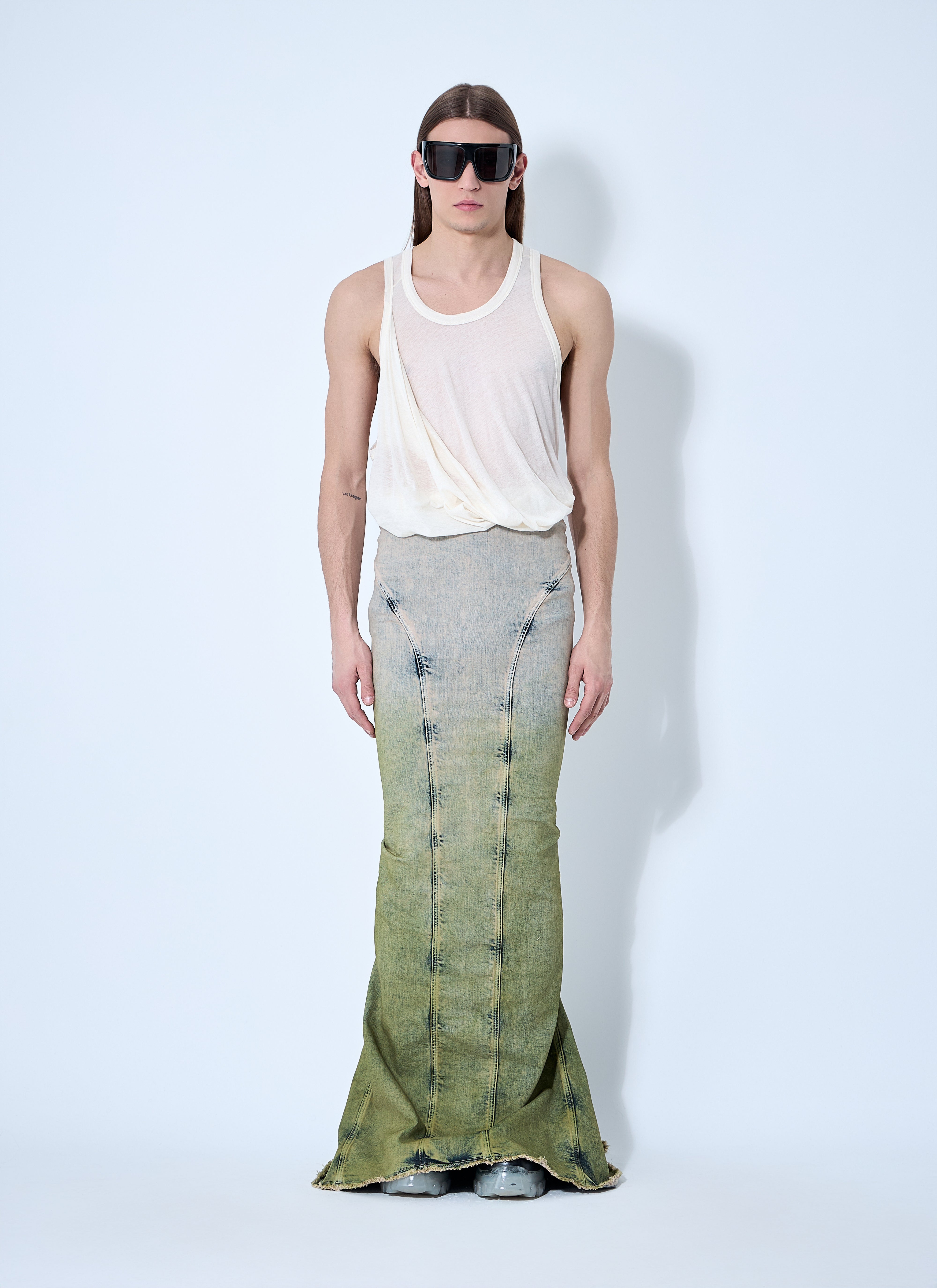 Moncler X Rick Owens Women Acid Degrade Al Maxi Skirt