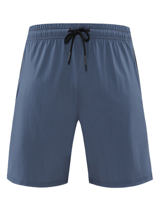 Men’s breathable loose fit quick-drying training zipper shorts