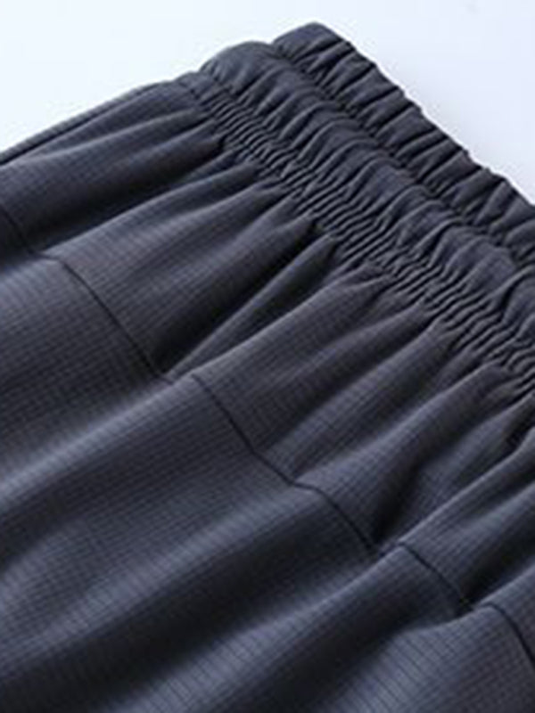 Men’s breathable loose fit quick-drying training zipper shorts