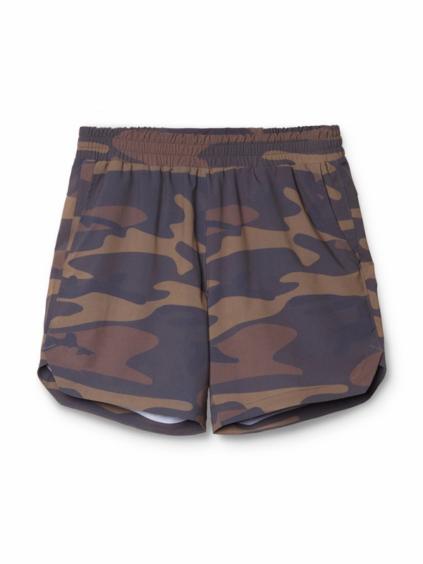 Men’s fake two-piece trousers multi-pocket running training sports shorts