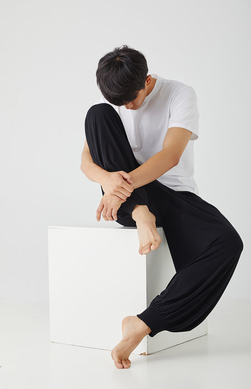 Men’s home pants modal thin style loose and comfortable wide leg pants home clothes