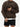 Men’s Knitted Stitching Solid Color Casual Crew Neck Sweatshirt - Brown / M