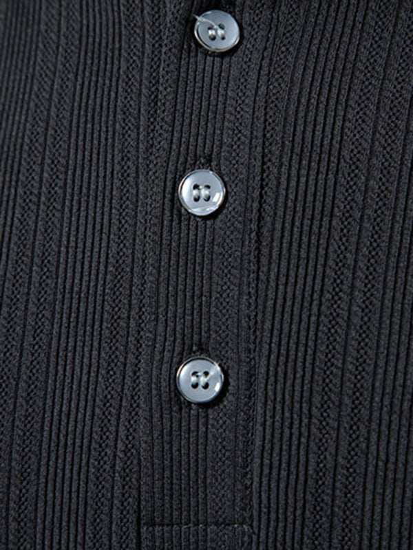Men’s New Casual Pit Lapel POLO Shirt