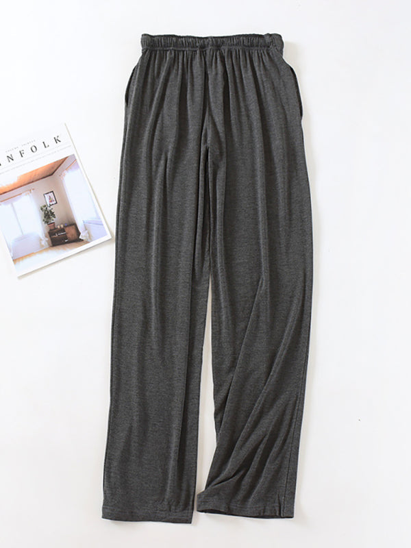 Men’s pajamas modal home pants pants pants thin loose elastic home pants