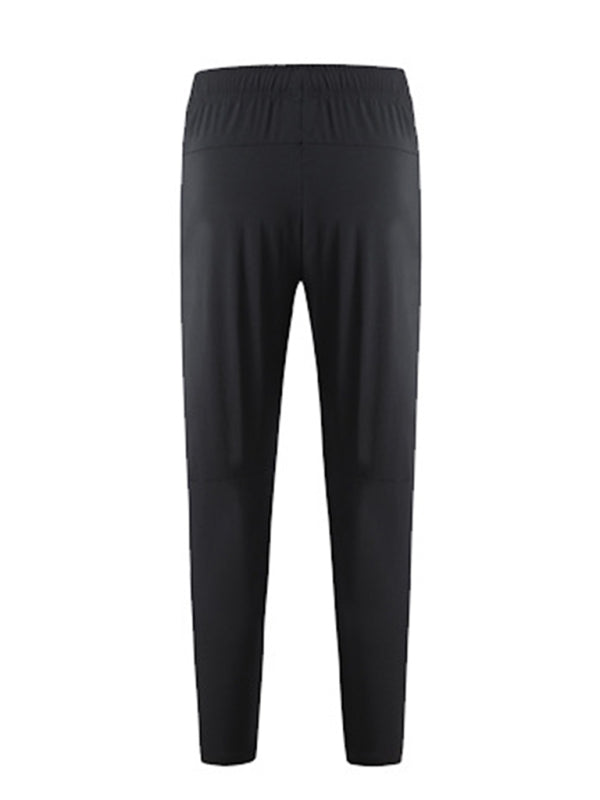 Men’s quick-drying elastic casual fitness training trousers