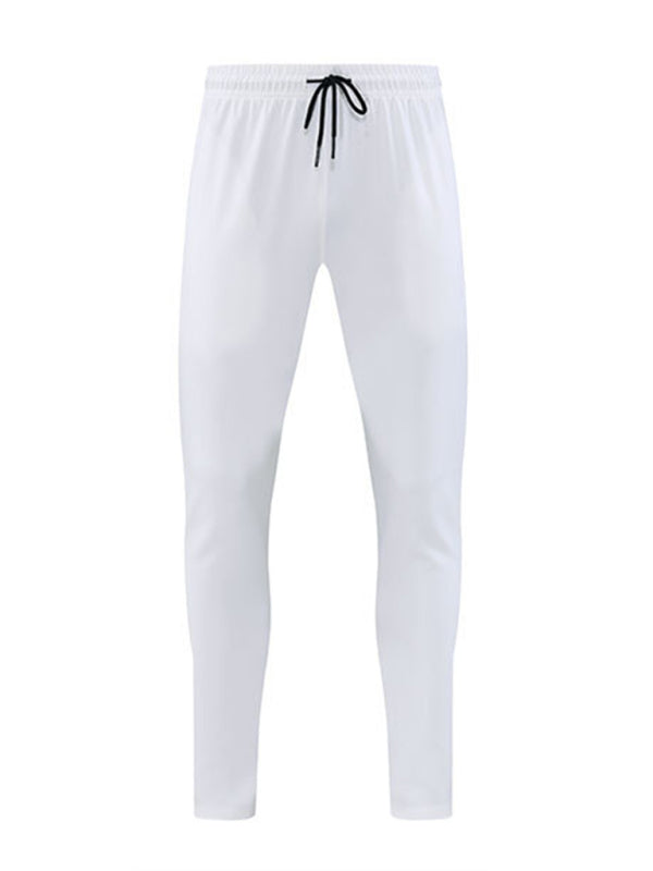 Men’s quick-drying elastic outdoor casual running fitness training trousers - White / M