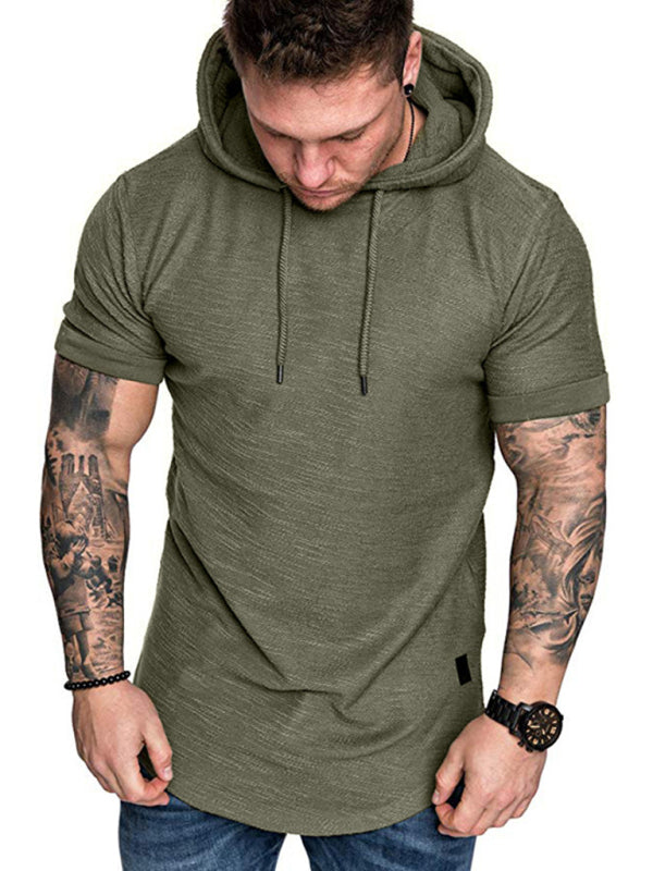Men’s short-sleeved T-shirt sports casual sweater men’s hoodie