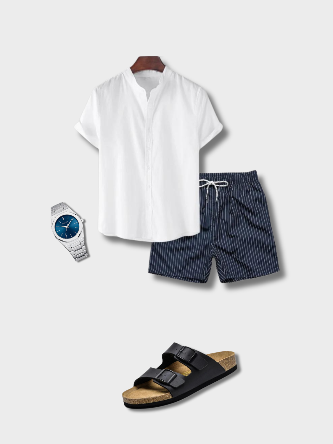 MEN'S SUMMER OUTFIT - MARINE BEACH OUTFIT FOR RELAXING AT THE BEACH