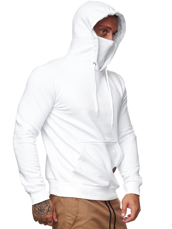 Men’s Sweatshirt Hoodie Long Sleeve T-Shirt Call of Duty Sweatshirt Face Mask - White / M