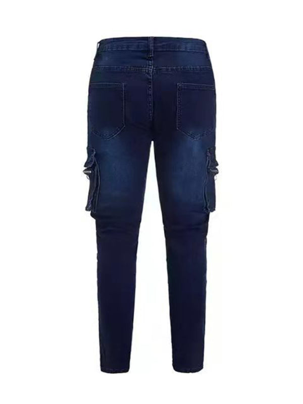 Men’s trendy fashion all-match cargo jeans