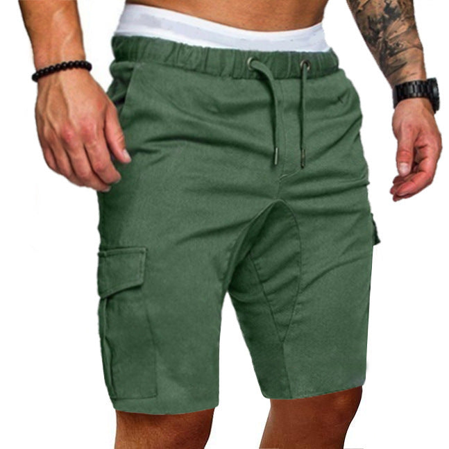 Men’s Woven Casual Cargo Multi-Pocket Shorts