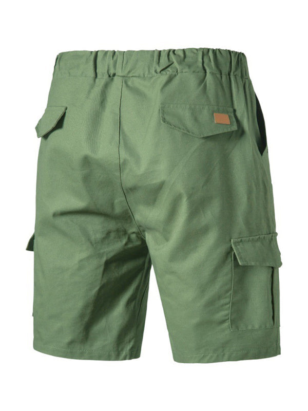 Men’s Woven Casual Cargo Multi-Pocket Shorts