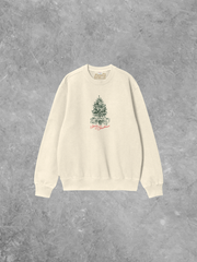 Underground Original Design: Merry Christmas, Tree Boxy Cotton 90's Sweatshirt