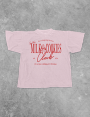 Underground Original Design: Santa's Milk & Cookies Club Boxy Cotton T-Shirt