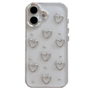 MINIMALIST HEART IPHONE CASE SILVER HEART IPHONE