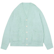Mint Green Fuzzy Cardigan