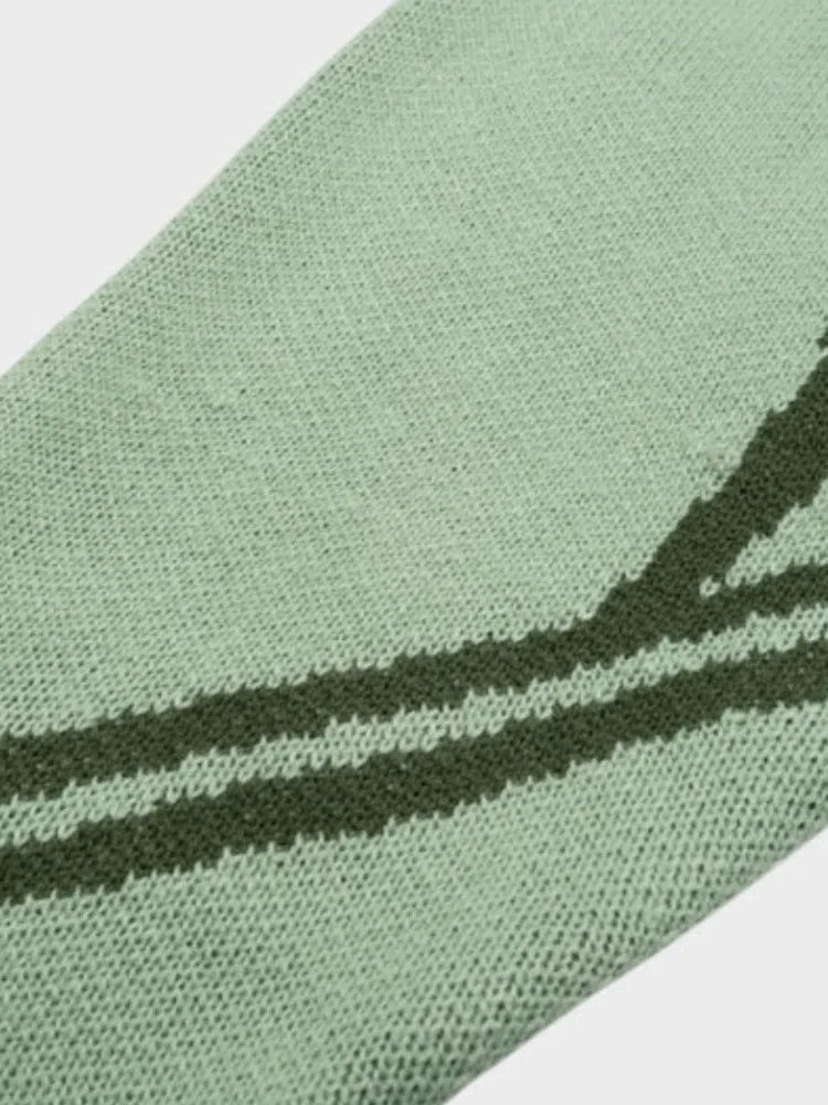 MINT GREEN HALF-ZIP SWEATER Y2K WINTER HALF ZIP