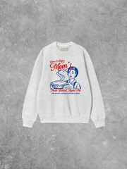 Underground Original Design: Mom's Apple Pie Boxy Cotton Sweatshirt