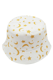 MOON AND STAR PRINT BUCKET HAT