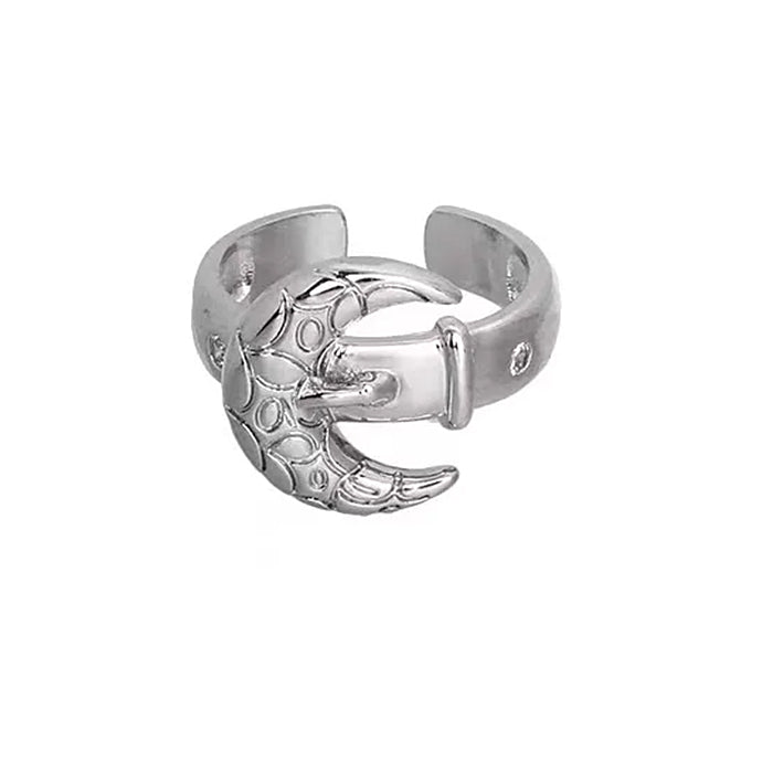 MOONLIT MYSTIQUE SILVER RING SET THREE PIECE SILVER RING SET